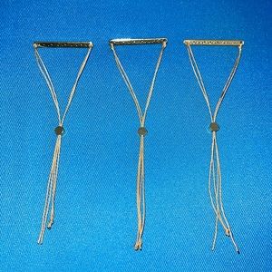 Unique 3 Morse Code bracelets! OS great condition.